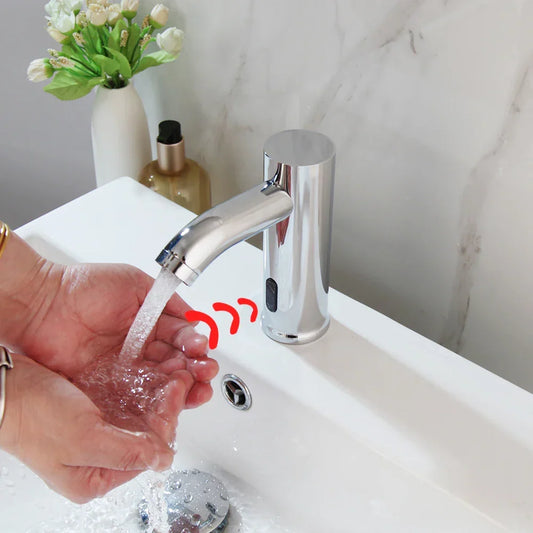 Artfan Automatic Touch Sensor Chrome Basin Faucet, Polished Brass Mixer Tap