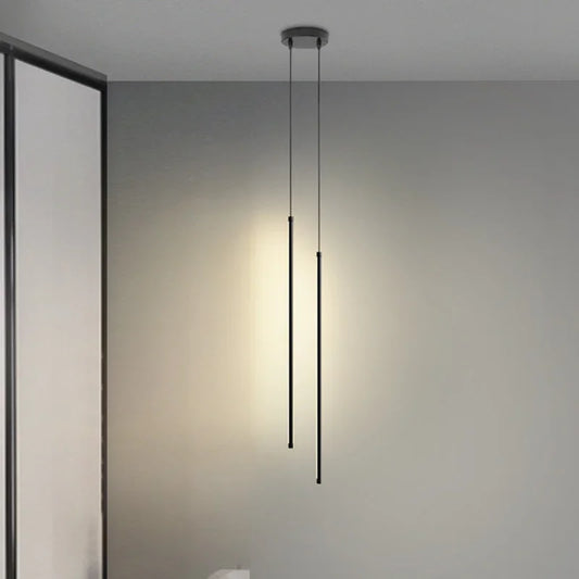 Artfan lighting Black LED Chandelier Pendant Lights for Dining Room and Bedroom