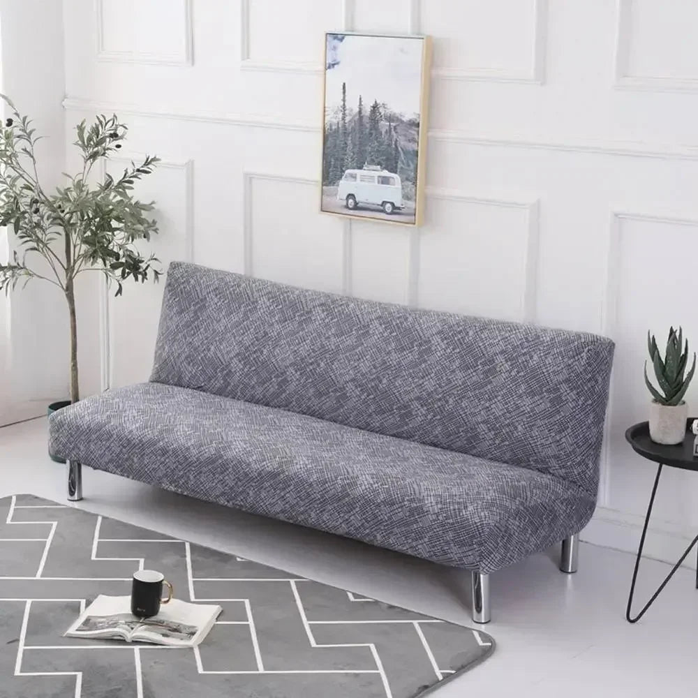 Artfan Armless Futon Sofa Cover Slipcover Elastic No Armrest