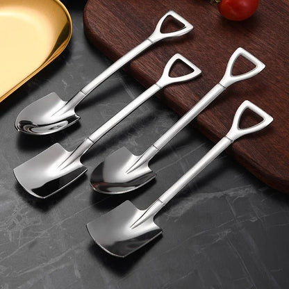 Artfan 4-Piece Stainless Steel Teaspoons Set for Coffee, Tea, Desserts & Ice Cream