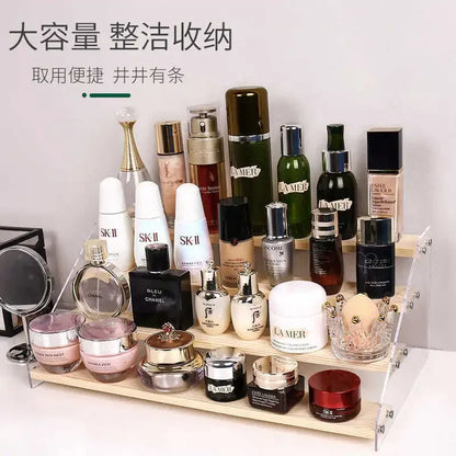 Artfan Acrylic Makeup Organizer Display Stand - 5 Layer Clear Cosmetic Holder