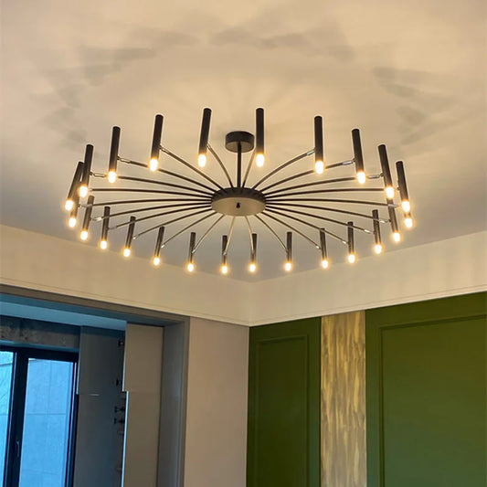 Artfan lighting Black Sputnik Chandelier: Nordic Design, Adjustable Lighting for Home Décor