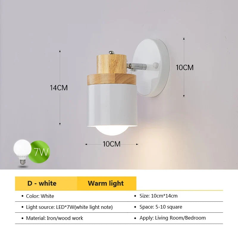 Artfan Angel Adjustable LED Wall Sconce Light for Bedroom Living Room