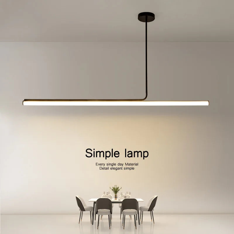 Artfan lighting Black LED Chandelier: Modern Dimmable Pendant Lights for Dining Room & Kitchen.