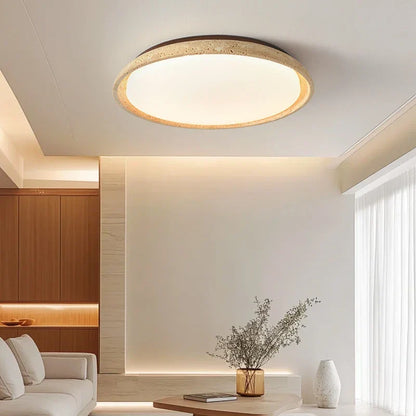 Artfan Acryl Travertine LED Ceiling Lights - Modern Natural Stone Ceiling Lamp