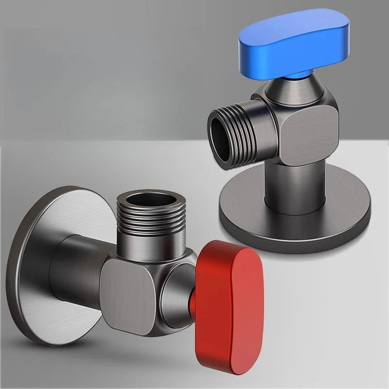 Artfan Angle Valve: Wall Mounted Water Volume Toilet Inlet One Out, Cold Hot.
