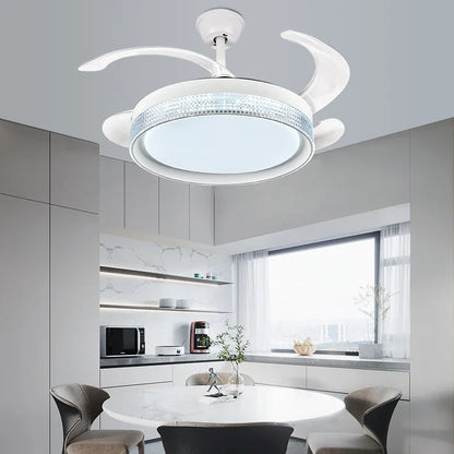 Artfan 42/48inch Invisible Chandelier Ceiling Fan with LED Light in Multiple Colors