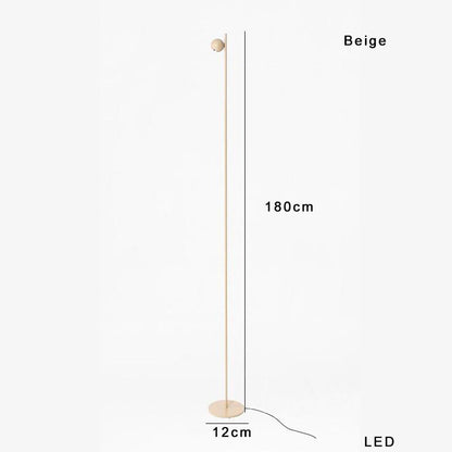 Artfan lighting Black LED Floor Lamp: Sleek Minimalist Nordic Design for Home Decor