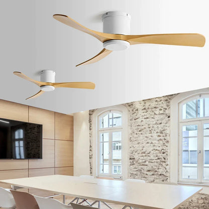 Artfan lighting Black DC Motor Ceiling Fan Remote Control 35W for Home Restaurant
