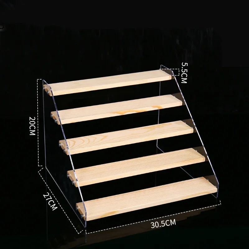 Artfan Acrylic Makeup Organizer Display Stand - 5 Layer Clear Cosmetic Holder