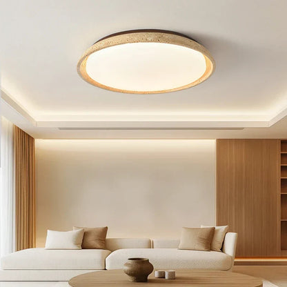 Artfan Acryl Travertine LED Ceiling Lights - Modern Natural Stone Ceiling Lamp