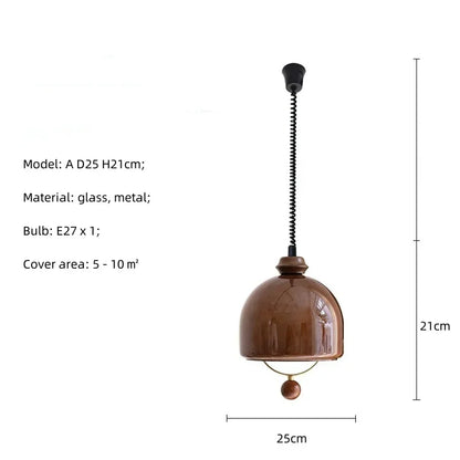 Artfan Amber Shades Retro Dining Room Pendant Chandelieriola
