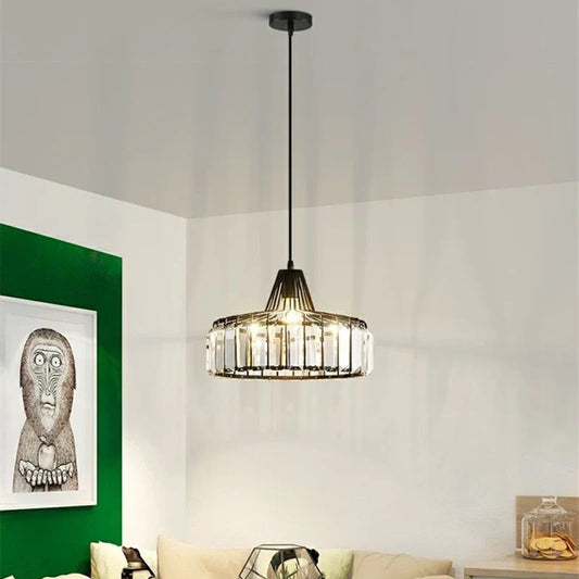 Artfan lighting Black LED Pendant Chandelier for Kitchen Dining Room, Modern Nordic Design