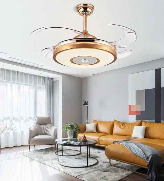 Artfan 42" LED Ceiling Fan with Remote, 6 Speeds & Reversible Light