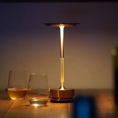 Artfan Aluminum LED Desk Lamp Touch Switch Cordless Table Light for Living Room