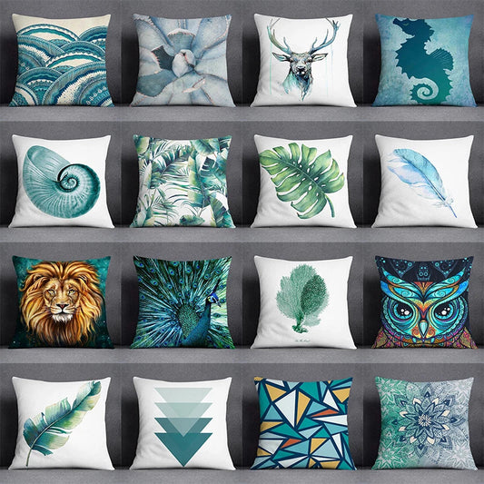 Artfan Animal Pattern Decorative Pillowcase 45x45cm - Modern Design for Home and Car