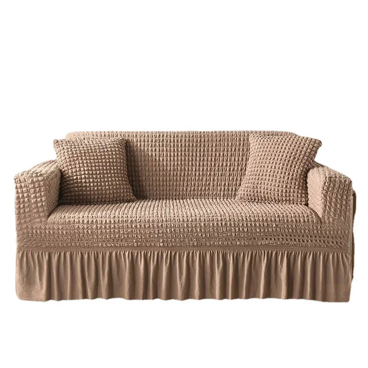Artfan 3D Thick Cozy Sofa Cover | Stretch Slipcovers for Couch | Soft & Solid Color