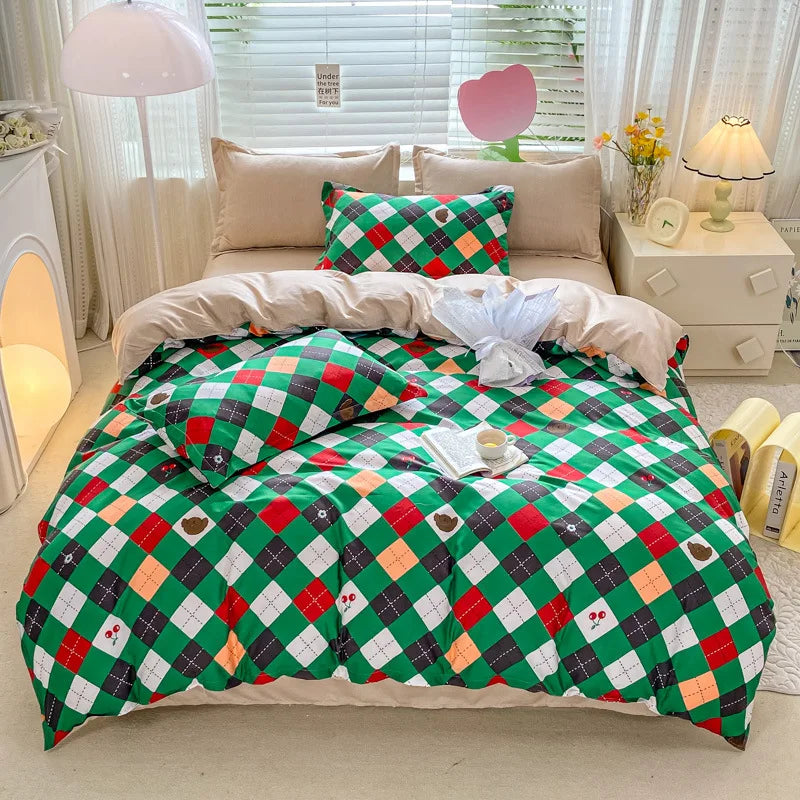 Artfan Animal Pattern Bedding Set - King/Queen Size Quilt Set for Comfortable Home.