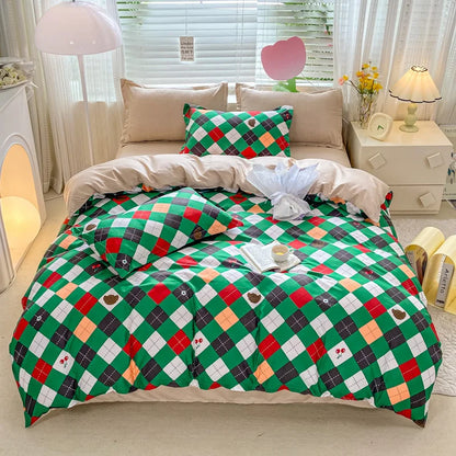 Artfan Animal Pattern Bedding Set - King/Queen Size Quilt Set for Comfortable Home.