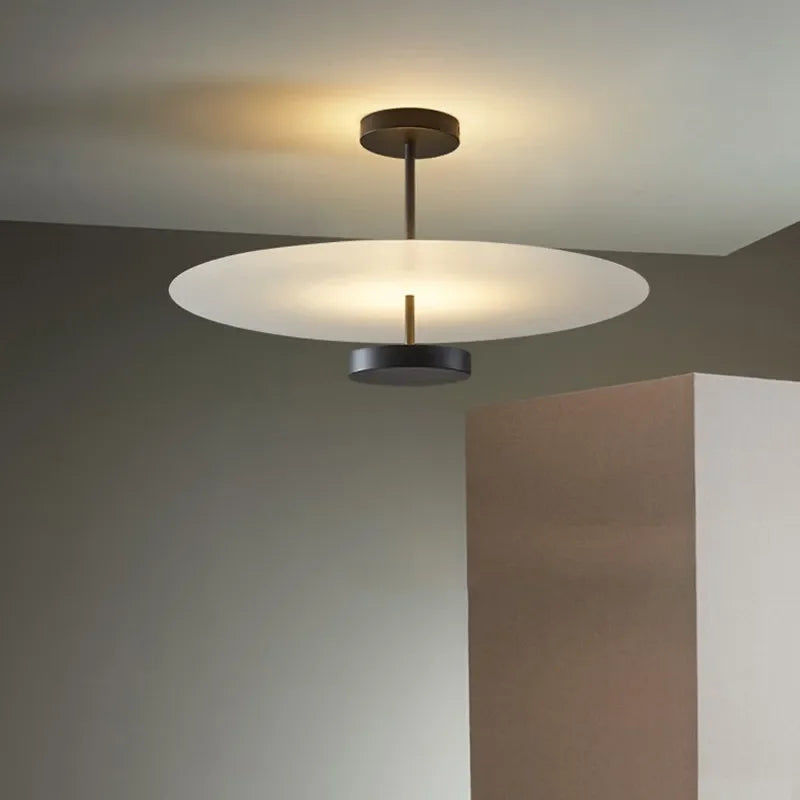 Artfan lighting Black Acrylic Round Chandelier for Home Decor and Indoor Lighting