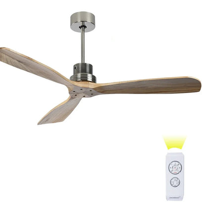 Artfan 52" Propeller Ceiling Fan in Wood, Silent Operation for Home and Loft.