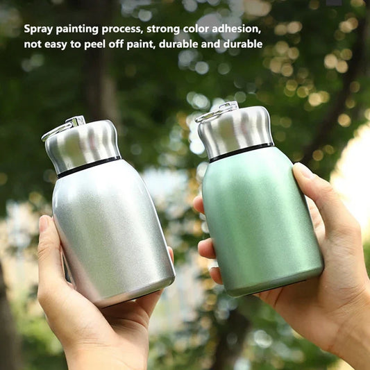 Artfan 300ml Mini Coffee Vacuum Flask Stainless Steel Travel Water Bottle