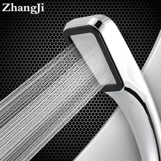 Artfan 3 Color 300 Holes Rainfall Shower Head in Chrome Black White