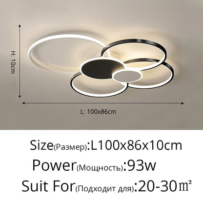 Artfan Acrylic Chandelier Light Modern Minimalist Ceiling Lamp for Living Dining Bedroom