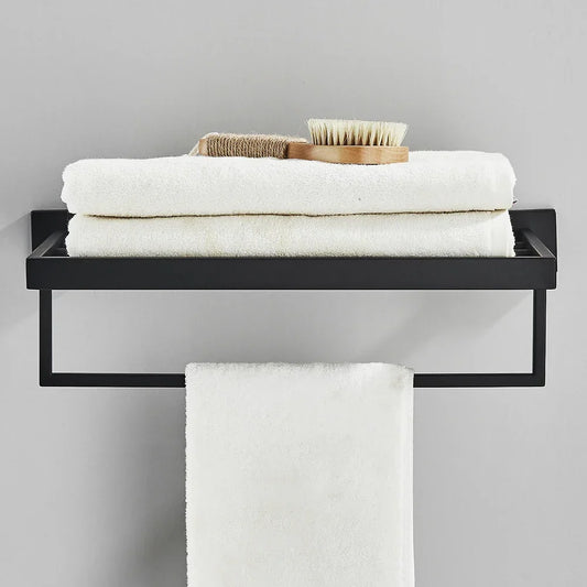 Artfan lighting Black Towel Rack Bar 40cm SUS304 Modern Gold Cloth Holder Wall Mounted