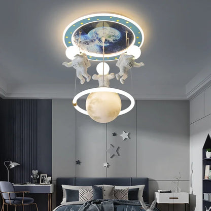 Artfan Astronaut LED Ceiling Light for Children's Room Fixtures