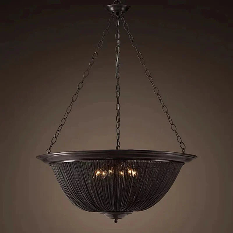 Artfan lighting Black Tassel Ceiling Chandelier: Designer Dimmable Home Decor for Living Room