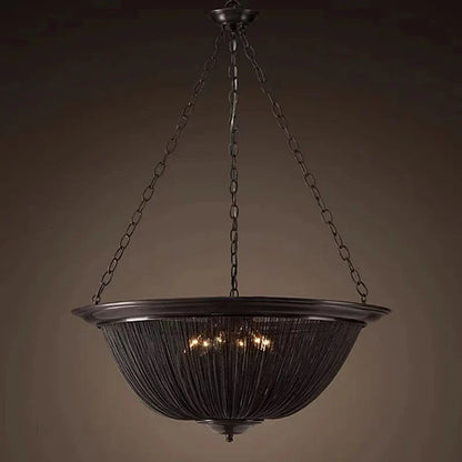 Artfan lighting Black Tassel Ceiling Chandelier: Designer Dimmable Home Decor for Living Room