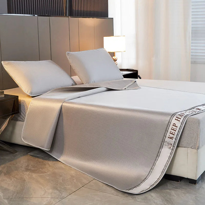 Artfan 1800D Cooling Fibres Bed Mat & Pillowcases Set for Summer Nights