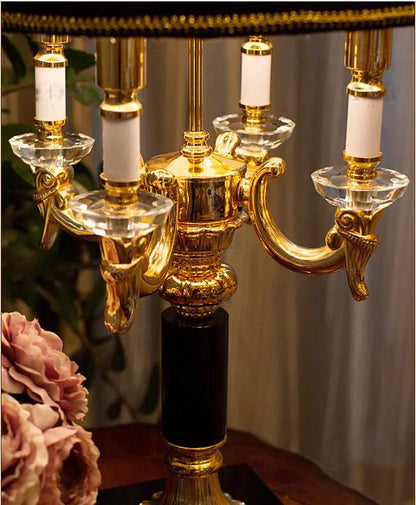 Artfan lighting Black Crystal Bedroom Table Lamp - Luxury Modern Decor