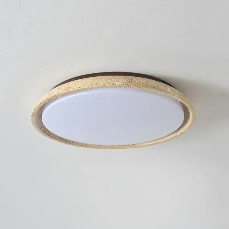 Artfan Acryl Travertine LED Ceiling Lights - Modern Natural Stone Ceiling Lamp
