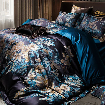 Artfan 1500TC Jacquard Egyptian Cotton Bedding Set for Queen King Linens