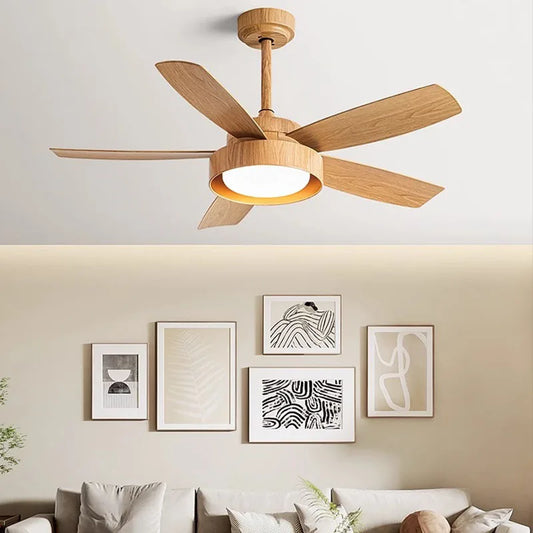 Artfan 5-Blade Ceiling Fan with Remote Control & LED Light - Silent Motor