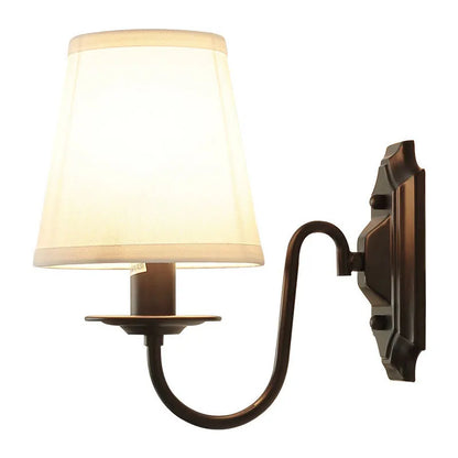 Artfan lighting Black Iron Wall Lamp: Elegant Rural Bedroom & Living Room Sconce with European Flair