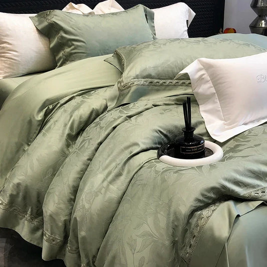 Artfan 1000TC Lyocell Cotton Jacquard Luxury Bedding Set with Soft Silky Feel