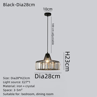 Artfan lighting Black LED Pendant Chandelier for Kitchen Dining Room, Modern Nordic Design