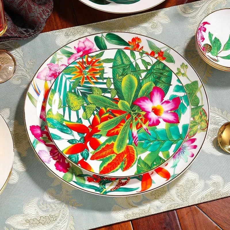 Artfan Green Leaf Collection: Tableware, Plates, Coffeeware, Teaware, Saucers, Bowl, Tray