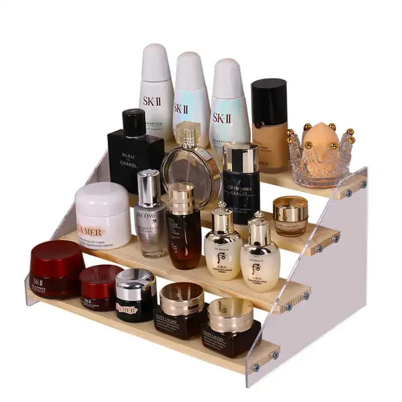 Artfan Acrylic Makeup Organizer Display Stand - 5 Layer Clear Cosmetic Holder