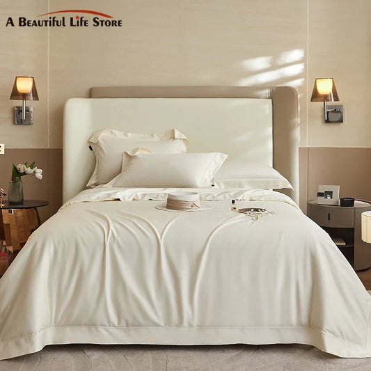 Artfan 1400TC Pima Cotton Cozy Bedding Set: Soft, Breathable, Queen King Size Duvet Cover, Sheet, Pillowcases