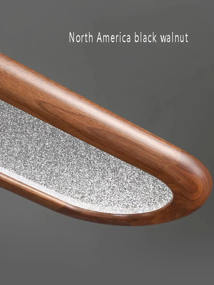 Artfan lighting Black Walnut Wooden Ceiling Chandelier LED Pendant Lamp for Modern Home Decor