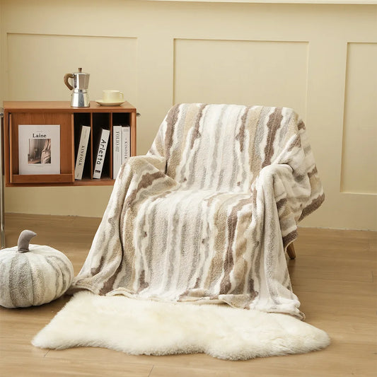 Artfan Arctic Velvet Faux Rabbit Throw Blanket | Cozy, Warm, & Luxurious Comfort Blanket