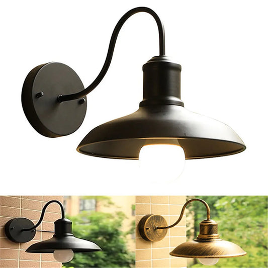 Artfan lighting Black Rustic Gooseneck Outdoor Barn Light Fixture for Patio/Garage/Bathroom