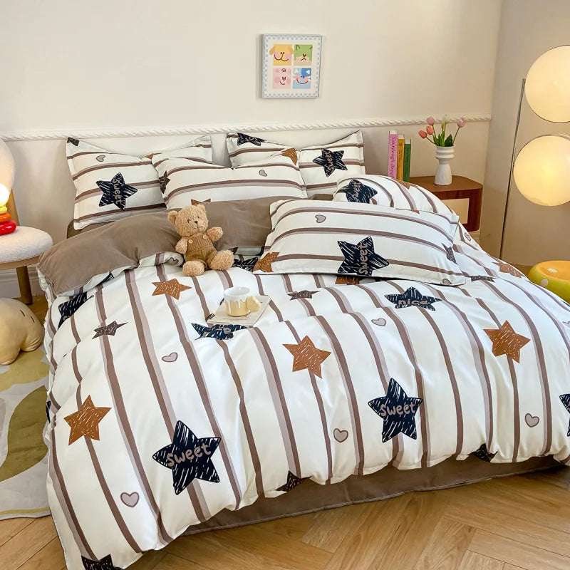 Artfan Animal Pattern Bedding Set - King/Queen Size Quilt Set for Comfortable Home.