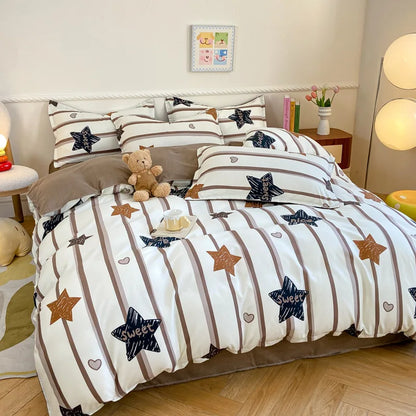 Artfan Animal Pattern Bedding Set - King/Queen Size Quilt Set for Comfortable Home.