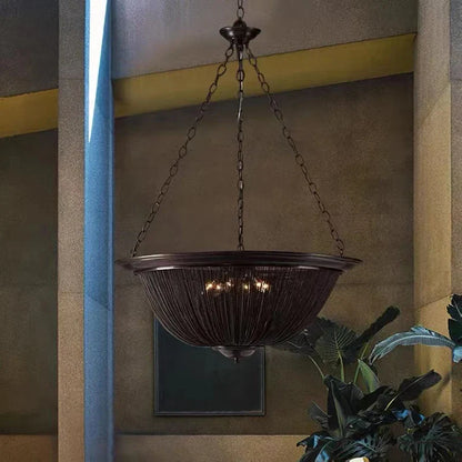 Artfan lighting Black Aluminum Chain Tassel Pendant Lights - Dimmable Classic Chandelier