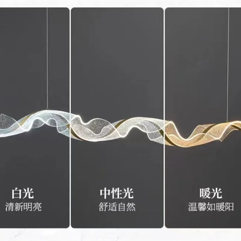 Artfan Acrylic LED Pendant Lights for Dining Living Room Kitchen Chandelier